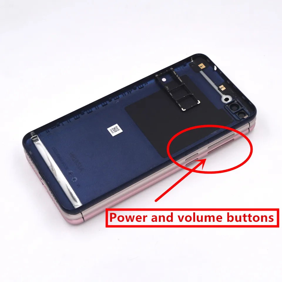 Для ASUS Zenfone 4 Max ZC520KL, чехол для задней крышки батарейного отсека, SIM, SD карты, крышка лотка, кнопка питания и громкости+ объектив камеры