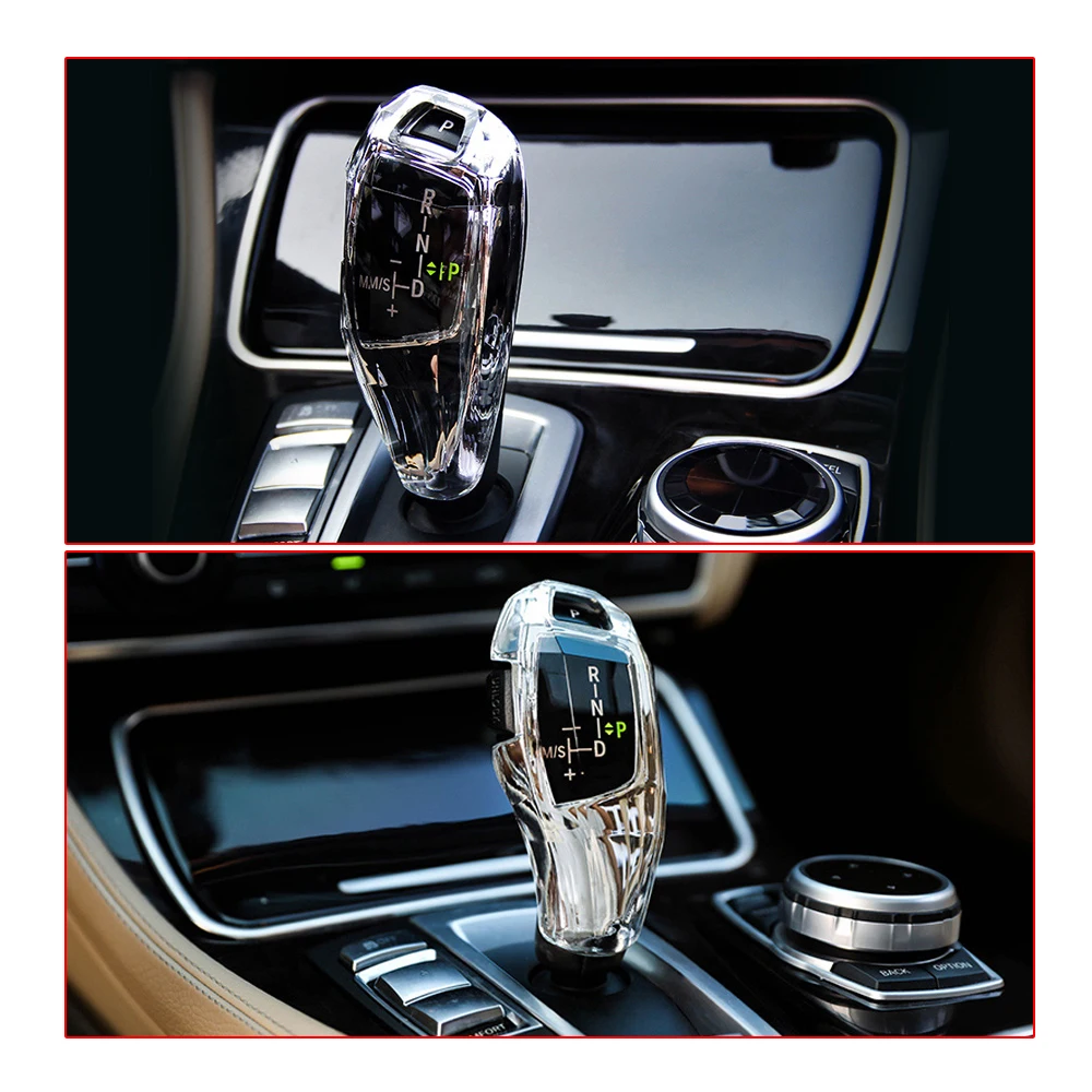 クリスタルギアシフトノブカバーbmw F10 F11 F30 F15 F25 525 530 3シフトレバーカバートリムステッカー透明クリスタルケース Gear Shift Knob Aliexpress