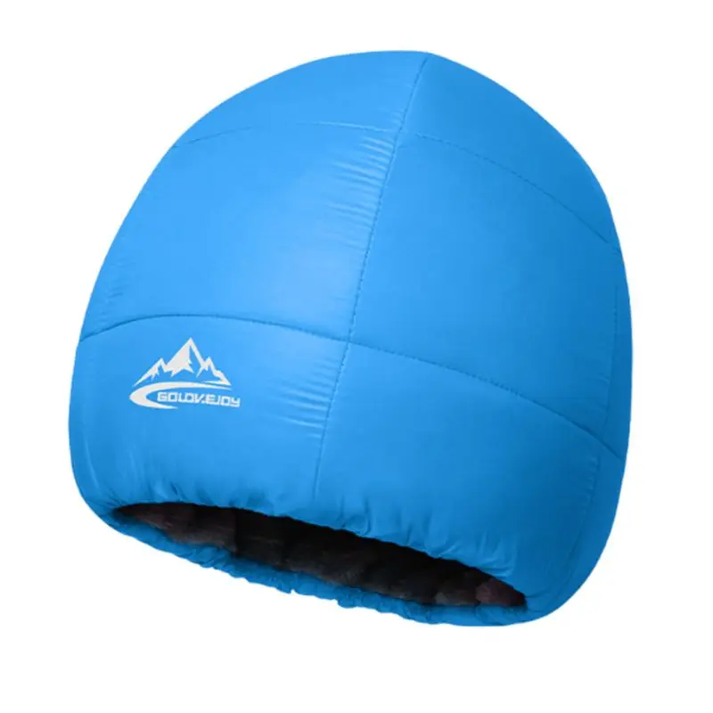 1-B Unisex Winter Outdoor Waterproof Beanie Earflap Hat Thermal Lining Down Cap 517D - Цвет: 1-B