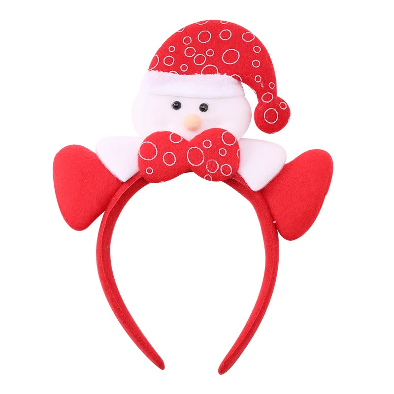 New Happy Christmas Hairbands For Women Girls Lovely Cartoon Santa Claus Snowman Antlers Tree Headband Fashion Hair Accessories - Цвет: 60