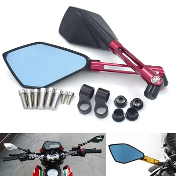 

Universal Motorcycle CNC Aluminum rearview side mirror 8mm 10mm For Yamaha FZ1 FAZER FZ6 FZ6R FZ8 XJ6 MT-07 MT-09 FZ9 FZ-09