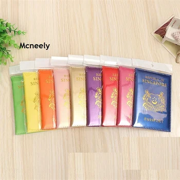 

Nice Colorful PU Leather Travel Passport Covers with Credit Card Holder for Singapore Drop Shipping