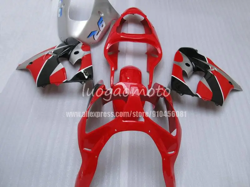 용 적색 블랙 플라스틱 가와사키 ZX9R 2000 Zx 9r 2001zx9r 차체 Zx9r 00 01 2000 2001Full