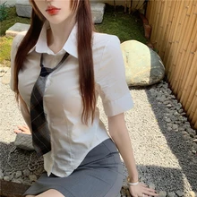 

2021 japanese and korean style jk uniform pure desire style college school uniform sweet hot girl pack hip skirt cosplay outfit