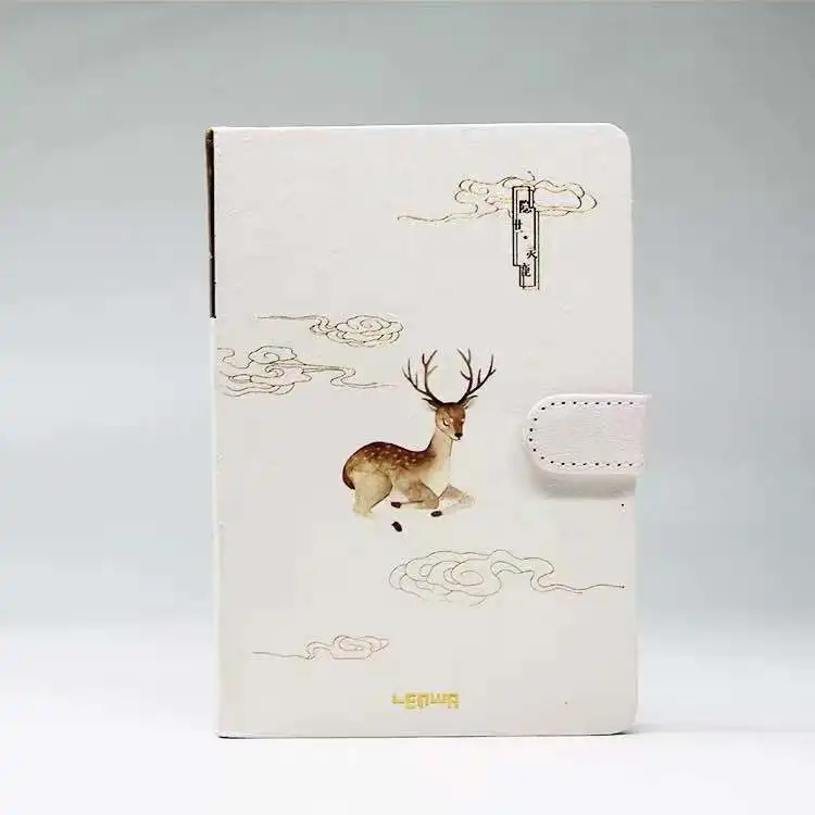 D Накладка олень A5 блокнот в твердом переплете бумажный планировщик Bullet Journal Agenda School Study дневник записная книжка календарь путешественник простой - Цвет: D