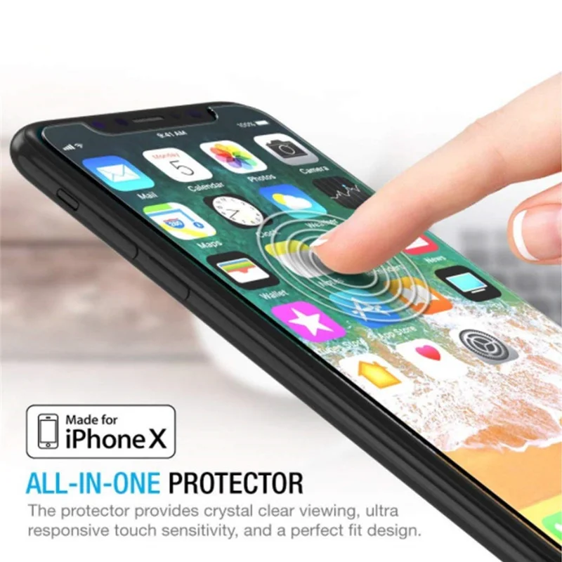 Чехол из закаленного стекла для IPhone 11 Pro XR XS MAX X защитная пленка экрана IPone 8 7 6 6S Plus 2