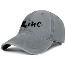 Унисекс ManSimple деним папа шляпа Потертая джинсовая ткань Луизиана-звезда-логотип-пляжный Бейсбол шляпа