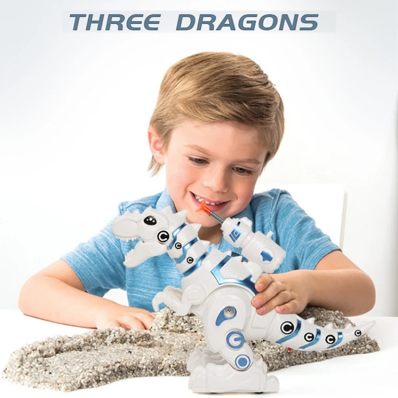 

COOL! Newest kids ABS Remote Control Dinosaur Robot Action toys Intelligent Sounds Toys Walking Electronic Models
