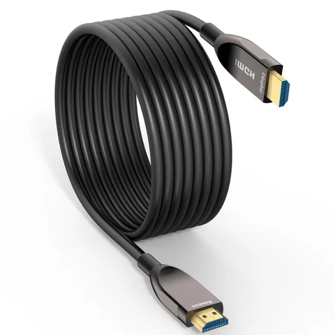 Anmck 4k hdmi cabo de fibra óptica v2.0 60hz vídeo áudio cabo suporte arco 3d hdr 18gbps para hd tv projetor monitor computador