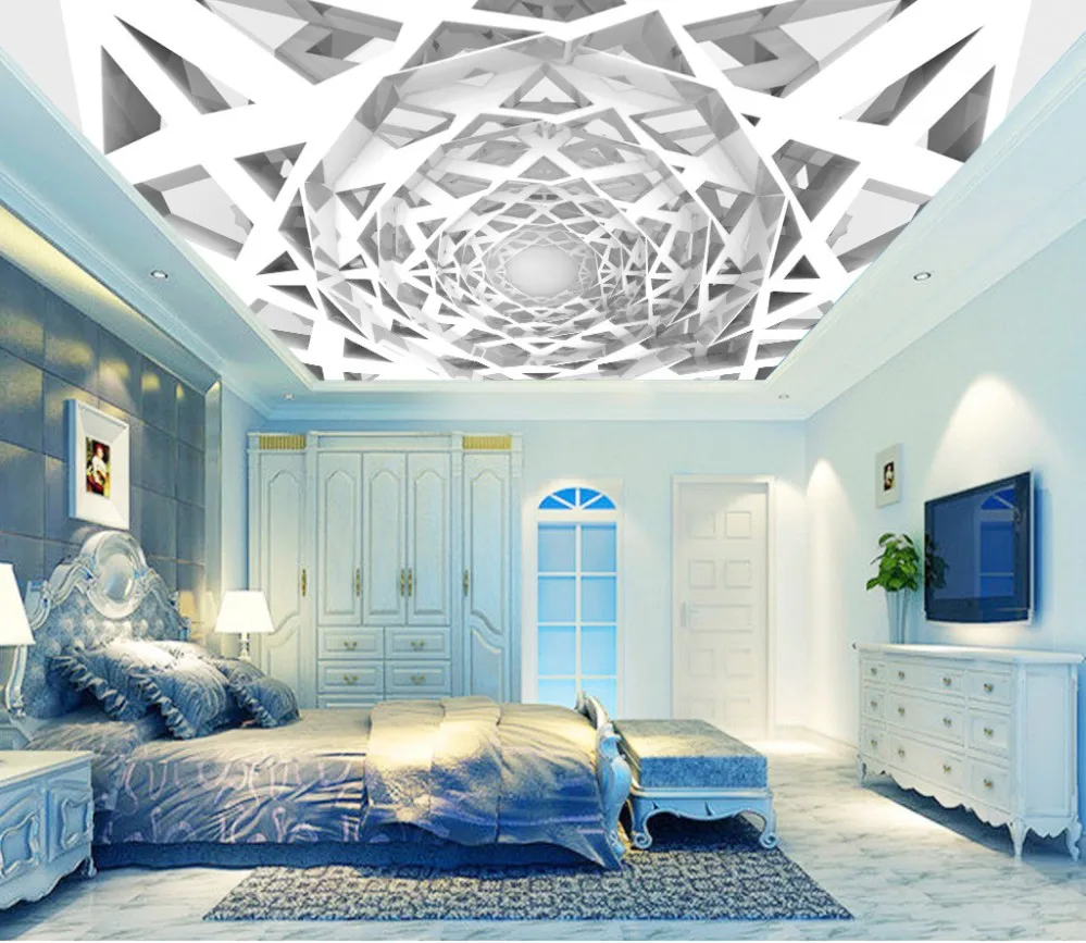 

Custom ceilings 3d geometric ceiling wall background 3d ceiling murals wallpaper