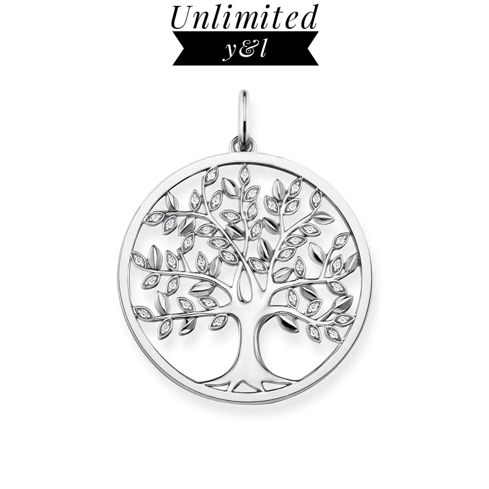

Life of Tree Pendants 925 Sterling Silver Rose Color Romantic 2020 Summer Thomas Style Jewelry Accessories Women Men Gifts