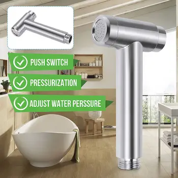 

Held Bidet 304 Stainless Steel Handheld Hygienic Shower Portable Bidet Sprayer Bidet for Bathroom Self Cleaning Shower Head