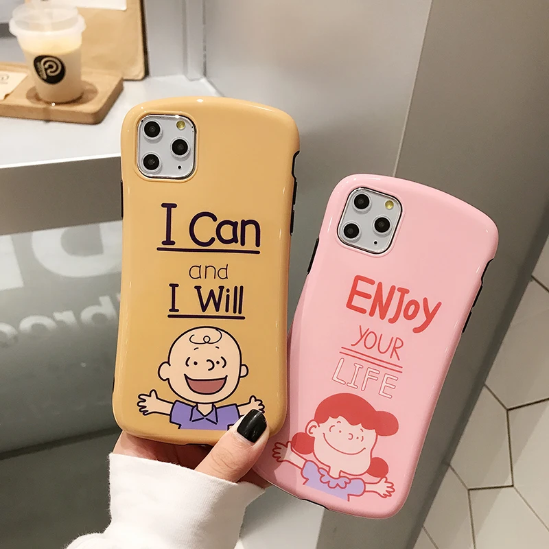 Новейшая мода, чехлы для телефонов с рисунком "Charlie Lucy" для iphone 11Pro XS Max X XR, мягкая крышка IMD для iphone 11 7 8 Plus, задние чехлы
