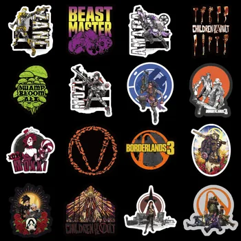 

50PCS Shooting Game Borderlands 3 Stickers DIY Snowboard Laptop Luggage Fridge Guitar Graffiti Sticker Decals for Kid Gift
