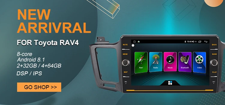 Best Car DVD Multimedia player For Toyota RAV4 RAV 4 2013-2017 2Din Android 9.0 Autoradio GPS Navigation Radio Cassette Recorder 2