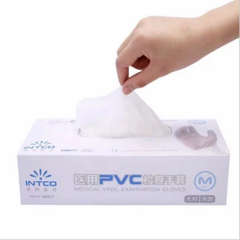 

New Sponge Wipe Free 100pcs Disposable Gloves PVC Kitchen Home Cleaning Tool BBQ Gloves Safe and Durable Gloves Lowest Price