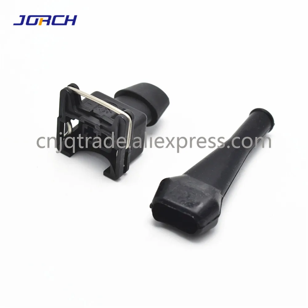 1set of connector 1 комплект 2 Pin AMP Tyco топливный инжектор разъем водонепроницаемый Junior power(мини таймер) разъем с резиновой загрузкой для автомобилей - Цвет: 1set of connector
