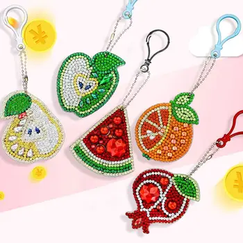 

5D 5D Special Shaped Diamond Painting Keychain Kits for Kids and Adult, Stick Paint with Diamonds by Numbers Easy to Keychain