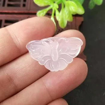 

Natural agate small butterfly jade pendant