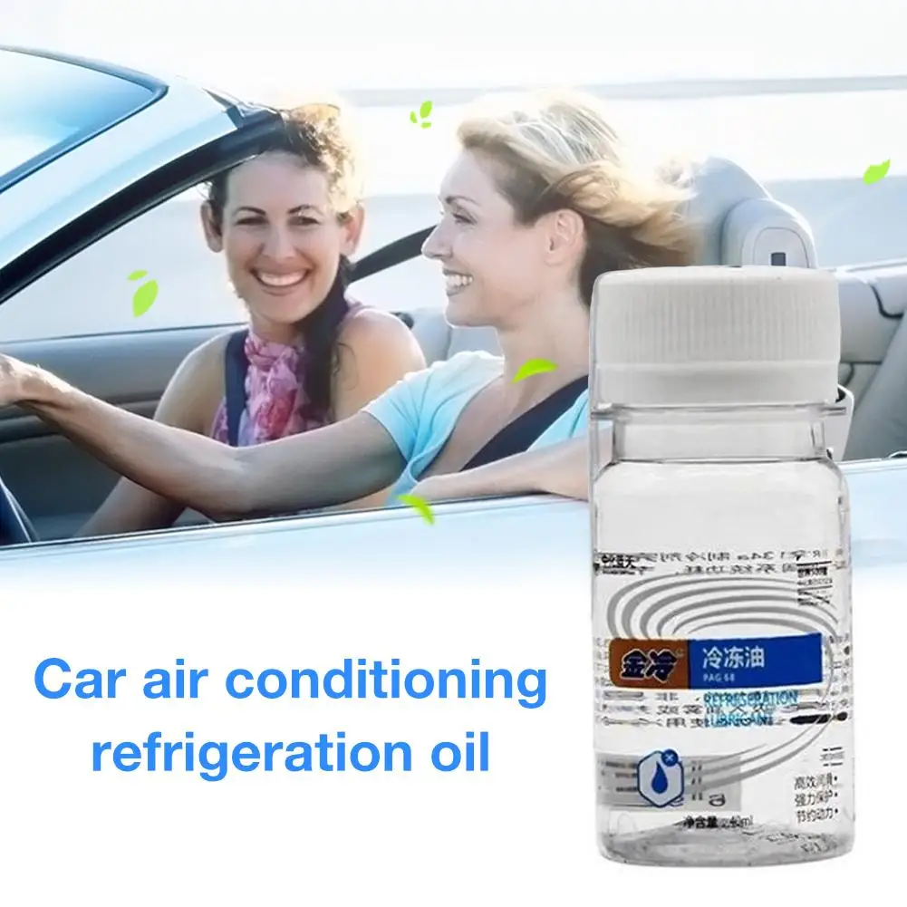 

40ML Freezer Oil Snow R134a Car Air Conditioning Refrigeration Compressor Oil Addition Agent