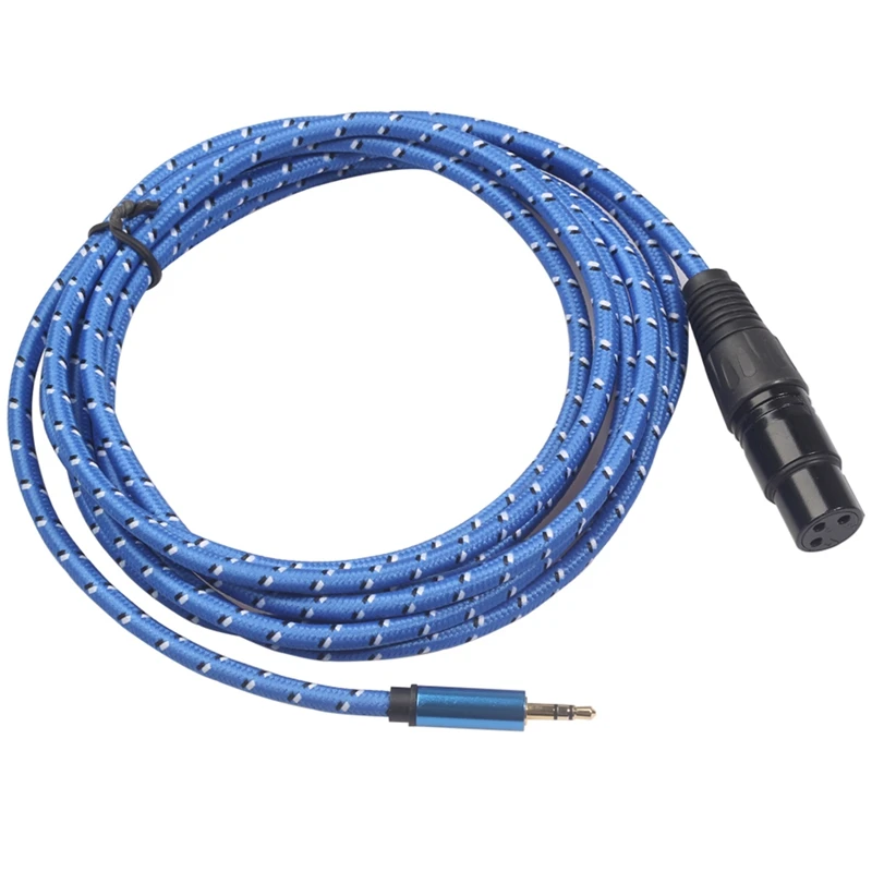 3.5MM TO Mini 3Pin XLR for PC Headphone Mixer Microphone Stereo Camera Amplifier