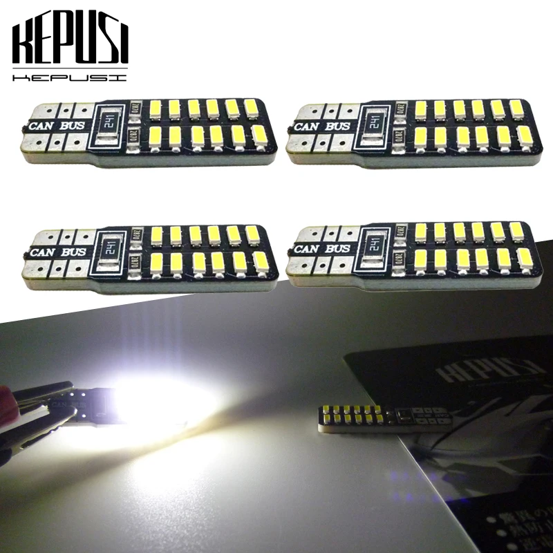 

4PCS T10 Canbus LED Car Light W5W LED Car lamps Signal License Plate Light Trunk Lamp Reading SIDE INDICATOR Ligh 12V White