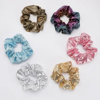 

2020 Women Mini Dot Shine Hair Ties Female Wash Face Ties Girl Hair Accessories