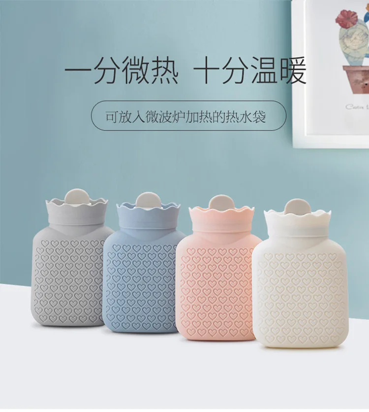 Easy Brigade New Style Hot Water Bag Hand Warmer Nuangong Microwave Oven Heating Hot Water Bottle Silicon Hot-water Bag Gift Who