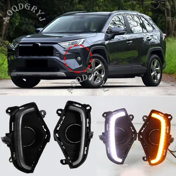 

Car Styling Accessories LED Daytime Running Light For Toyota RAV4 2019-2020 Fog Lamp DRL Turn Signal 1 Pair