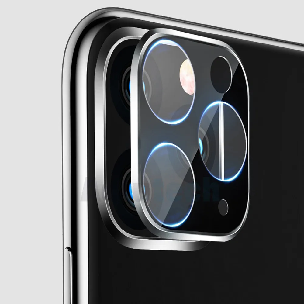 Для iPhone 11 3D полная задняя крышка для объектива камеры Защита экрана для iPhone 11 Pro Max Закаленное стекло пленка Алюминиевый металлический чехол для объектива