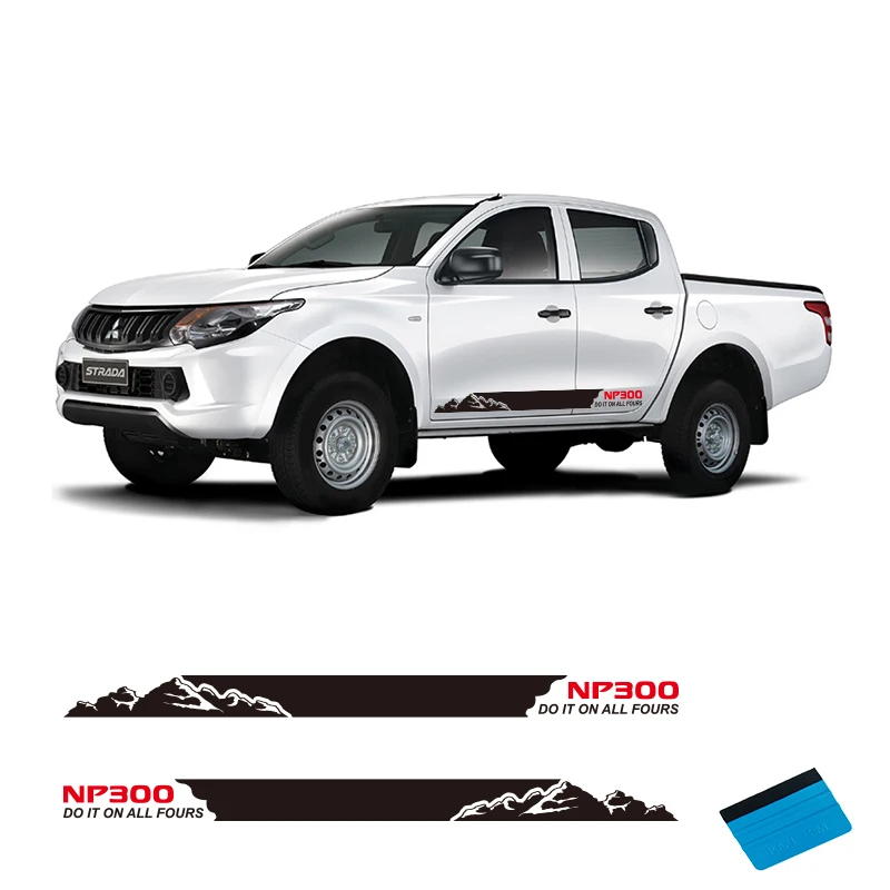 Автомобильные виниловые наклейки с боковыми полосками 2 шт. автомобильные