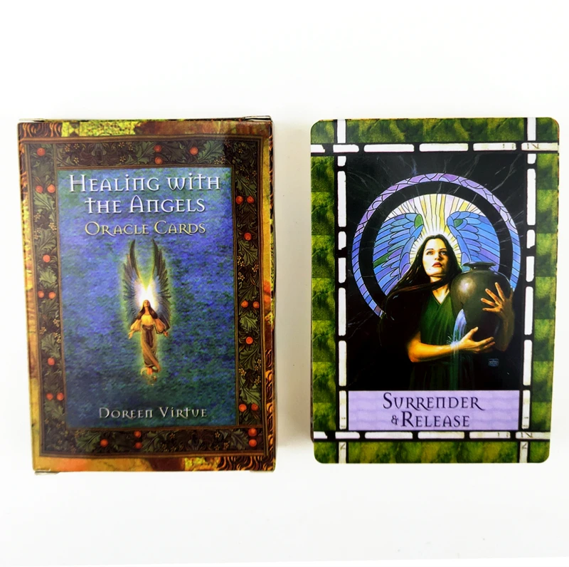 Cartes Oracle De Guerison Avec Les Anges 44 Pieces Cartes De Guidage Divination Destin Jeu De Societe Tarot Pour Les Amateurs De Jeux En Famille Aliexpress