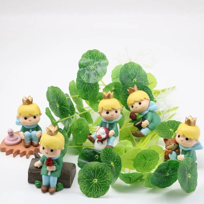 

5pcs/lot Little Prince Doll Toy Le Petit Prince Rose Fox Snake PVC Action Figures Toys Collection Model Doll Christmas Gifts