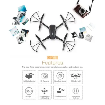 

1Set Global Drone Folding Anti-impact Aerial Photography Aircraft Remote Control Toy Aircraft Aviation Model