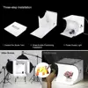 PULUZ-Mini Estudio plegable de 20x20cm, caja de luz para fotografía, fondo negro y blanco, Kit de caja de estudio fotográfico ► Foto 3/6