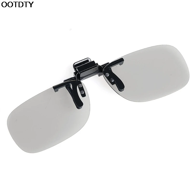 1PC Clip On 3D Glasses Circular Polarized Eye Lens Home TV Cinema Movie Film Imax dropshipping