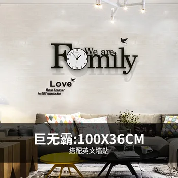 

Personality Watches Creative Network Red Minimalist Large Wall Clock Home Decoration Living Room Art Wall Charts Luxury Clocks