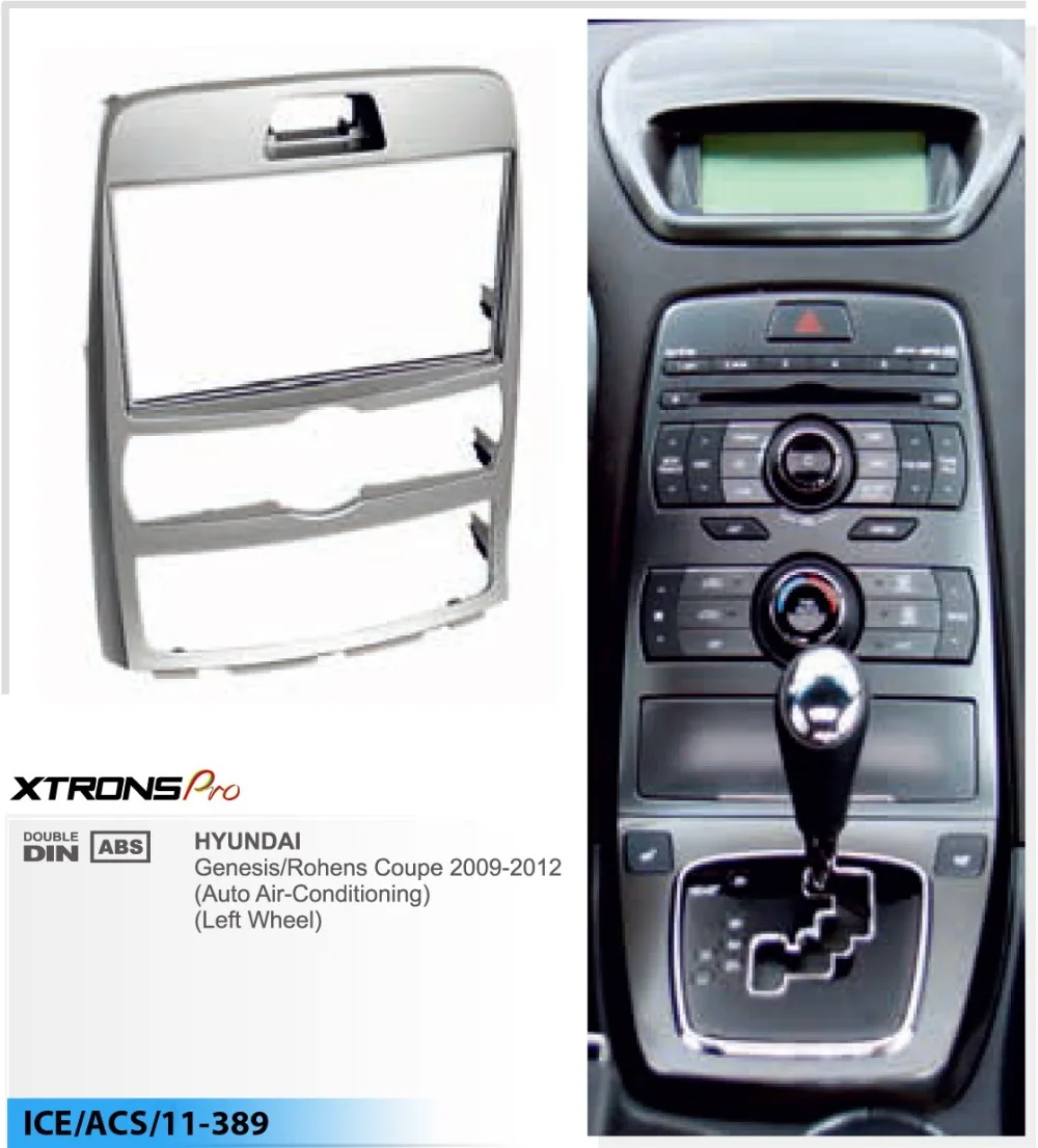 XTRONS 11-389 Высокое качество радио фасции Для HYUNDAI Genesis/монеты 2009-2012 рамка для DVD CD отделка монтажный комплект