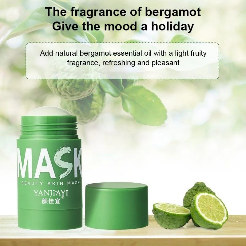 Deep Cleansing Solid Mud Mask Stick Smear Mask Green Tea Mud Mask