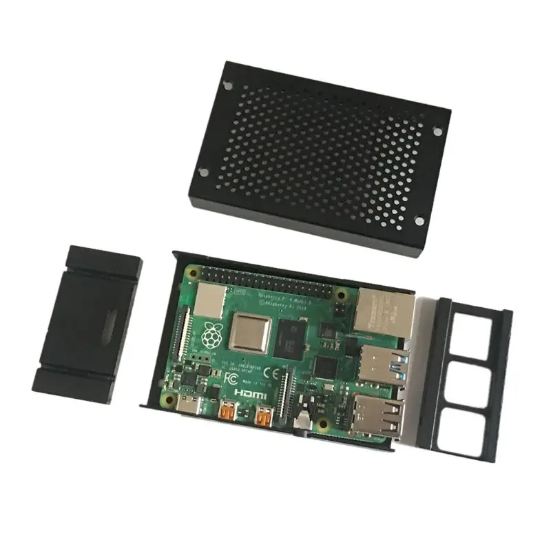 1 комплект алюминиевый чехол металлический защитный корпус для Raspberry Pi 4 Модель B Kit 667C