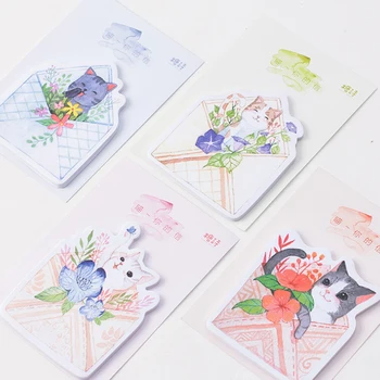 

30pcs/pack Kawaii Cat Notes Of Your Letter Hot Sale School And Office Sticky Notes Mini Memo Pad Student Message