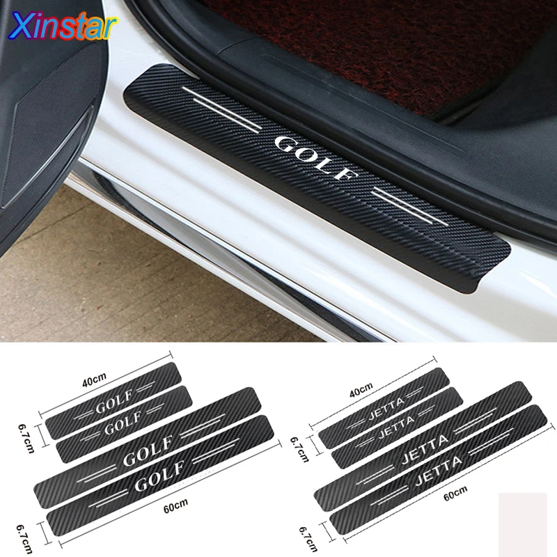 4 шт. защитные наклейки на пороги автомобиля VK VW Golf 6 7 MK3 MK4 MK5 MK6 MK7 TDI R20 R32 B5 B6 B7 GTI Polo