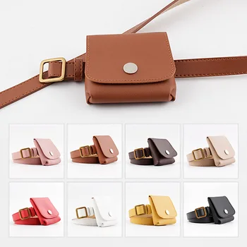 

Waist Packs Belt Bag Women Coin Purses Removable Decorative Belts Designer Ladeis Square Button Waistband Strap
