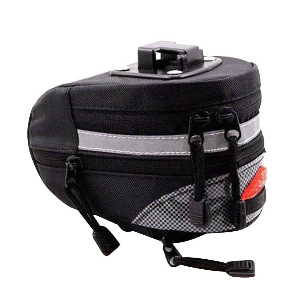 

1Pcs Bicycle Seat Pack Large Capacity Durable Zipper Reflective Strip Mountain Bike Cycling Saddle Pouch Seat Bag A20