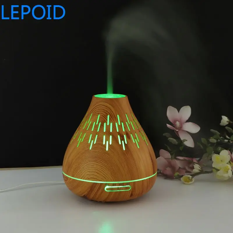 

LEPOID 300ml USB Electric Aroma Air Diffuser Wood Ultrasonic Humidifier Essential Oil Aromatherapy Cool Mist Maker