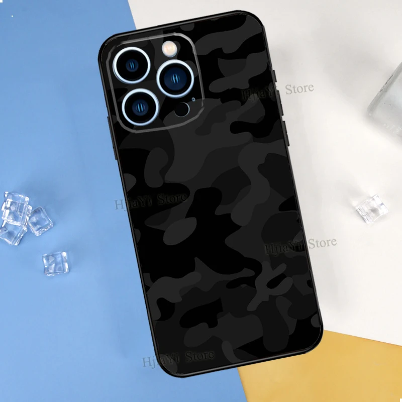 11 cases Black Camo Camouflage Case For iPhone XR X XS Max 5S 6S 7 8 Plus SE 2020 11 12 13 Pro Max Mini Phone Cover iphone xr waterproof case