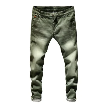 

Fashion Skinny Jeans Men Zipper Fly Slim Fit Denim Joggers Stretch Male Jean Pencil Pants Blue Men's Jeans Fashion Casual Hombre