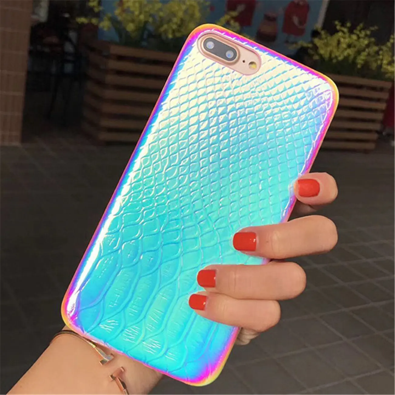 Colourful Mermaid Fish Scale Case for iPhone Xs Max Xr X Silicone Soft Back Protective 11 Pro 7 8 6S 6 Capa | Мобильные телефоны и