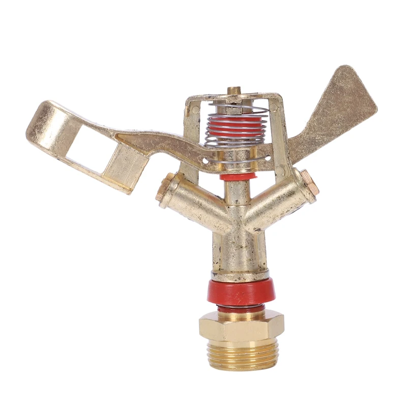5 Piece 3/4 Inch Metal Irrigation Garden Lawn Lawn Full 360 Rotary Water Irrigation Sprinkler