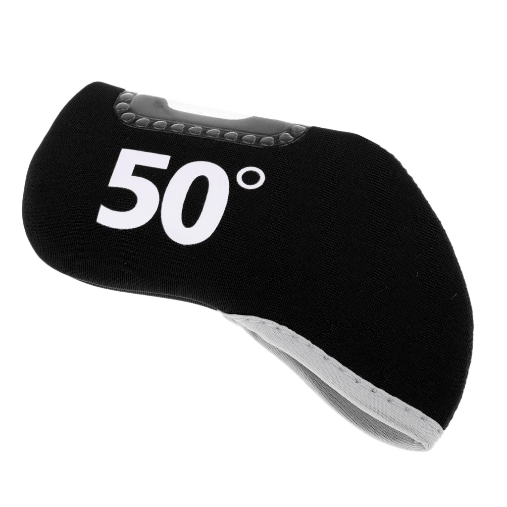 50 Degree Black Прочный неопрен класса премиум клюшка для гольфа железная чехол для короткой клюшки крышка для головы протектор Носок шестерни аксессуары клюшки для гольфа рукав - Цвет: 50 Degree Black